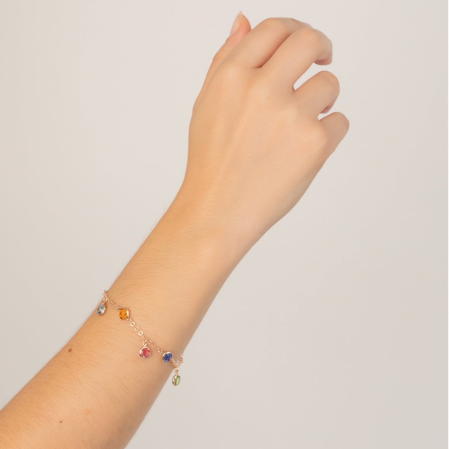 Pulsera círculo Lieve 7mm cristal Blanco en Plata