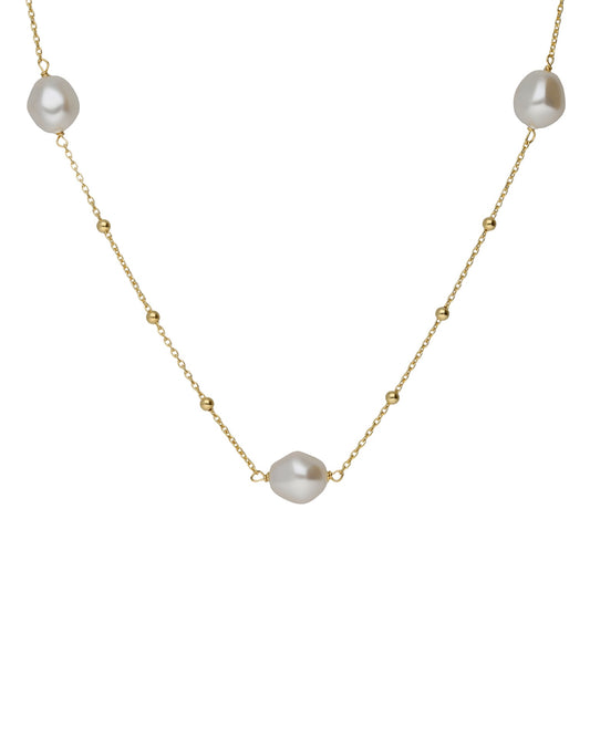 Collar largo 65cm Sera con perla barroca en Plata