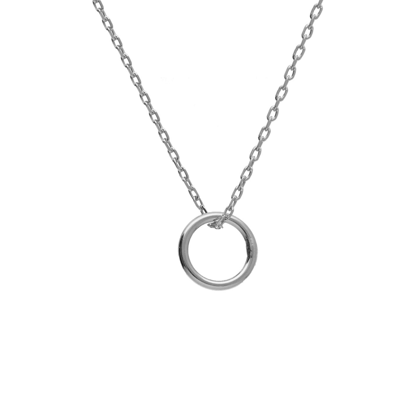 Collar corto Brava círculo en Plata