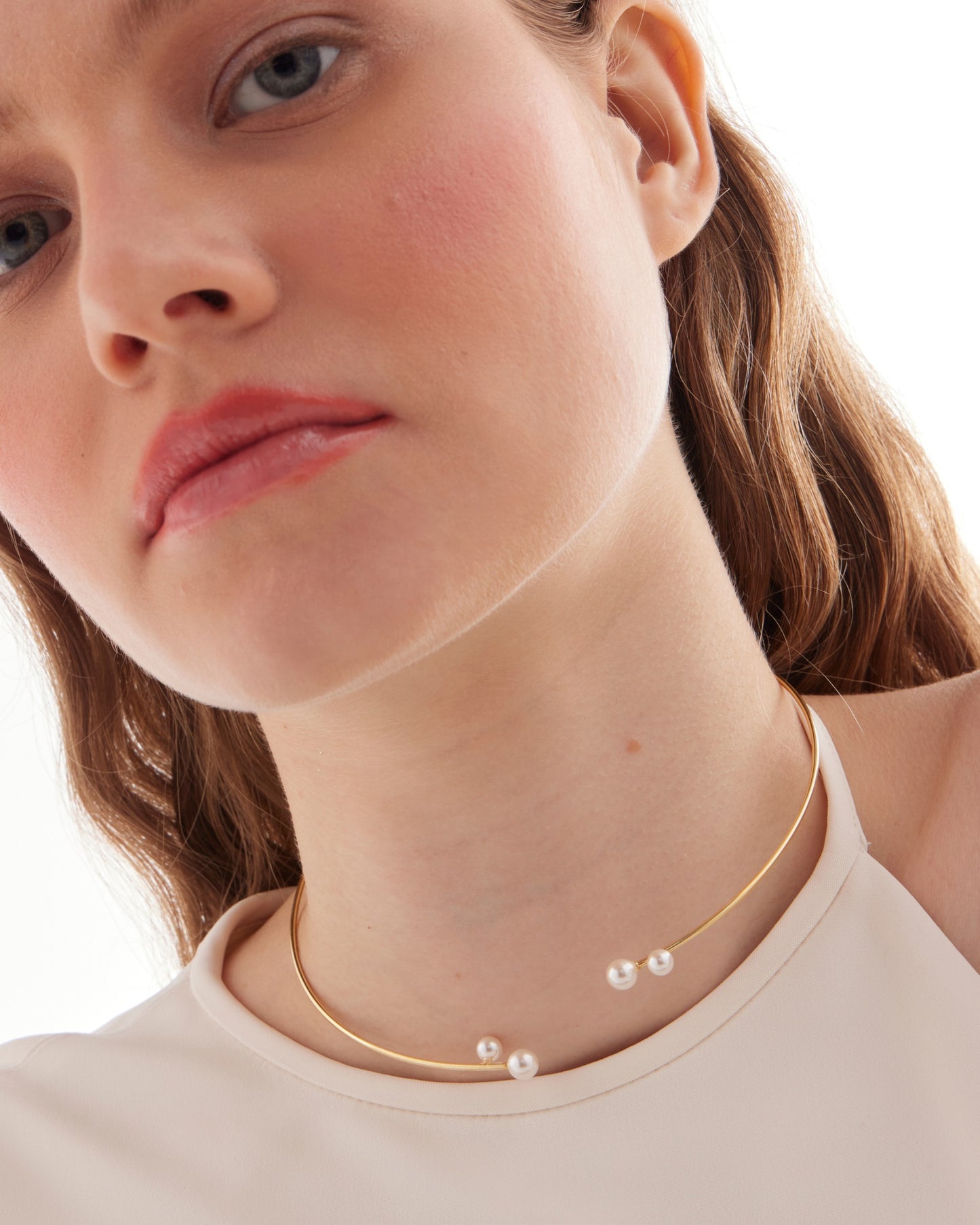Choker Sera con perla en Plata